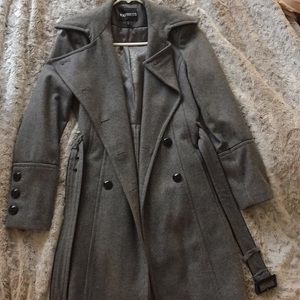 Thick gray pea coat